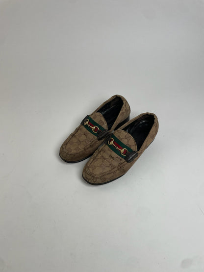 Vintage Gucci Monogram Horsebit Loafer EU37
