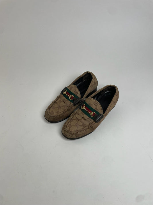 Vintage Gucci Monogram Horsebit Loafer EU37