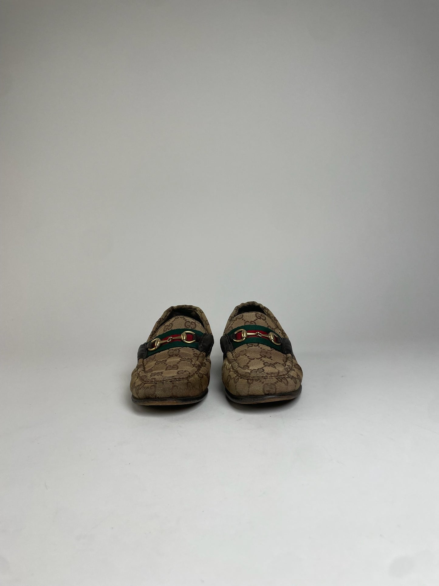 Vintage Gucci Monogram Horsebit Loafer EU37