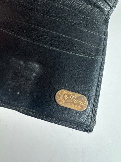Vintage Gucci Leather Wallet black