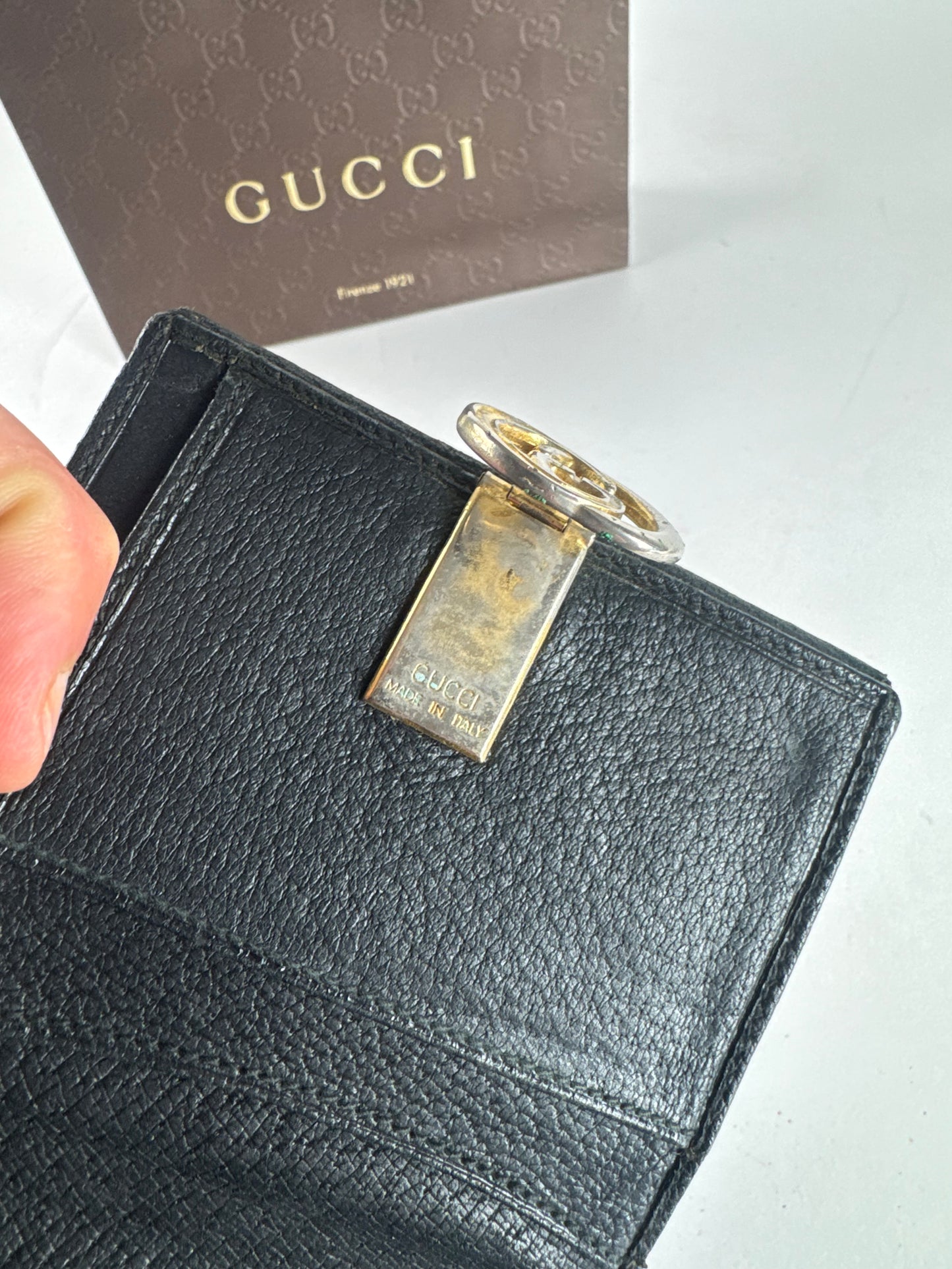 Vintage Gucci Leather Wallet black