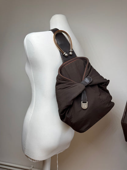Sac bandoulière vintage Loewe Anton marron