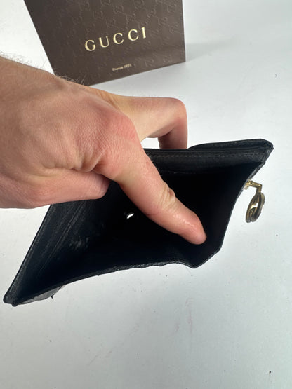 Vintage Gucci Leather Wallet black