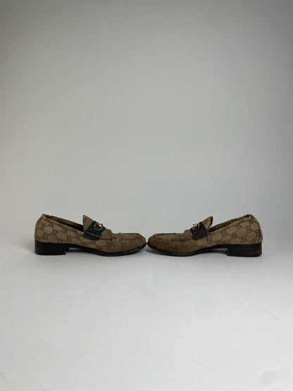 Vintage Gucci Monogram Horsebit Loafer EU37