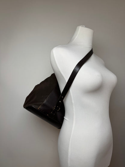 Sac bandoulière vintage Loewe Anton marron