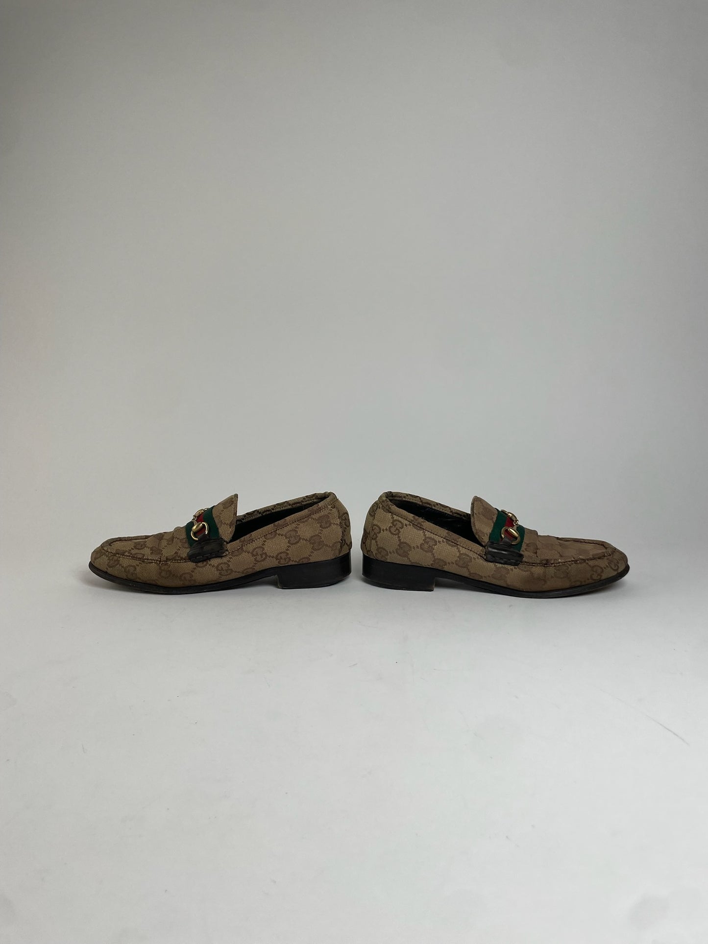 Vintage Gucci Monogram Horsebit Loafer EU37