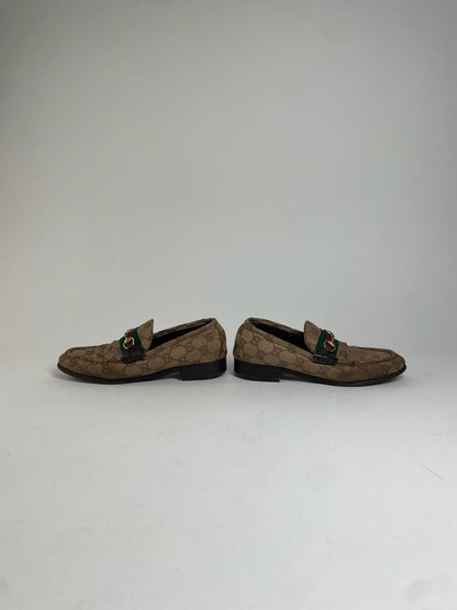 Vintage Gucci Monogram Horsebit Loafer EU37