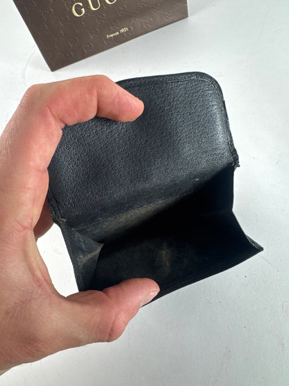 Vintage Gucci Leather Wallet black