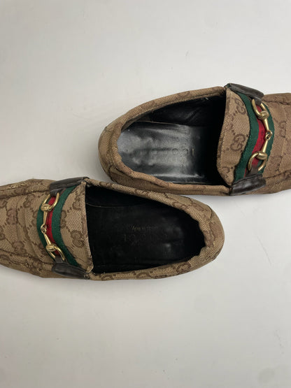 Vintage Gucci Monogram Horsebit Loafer EU37