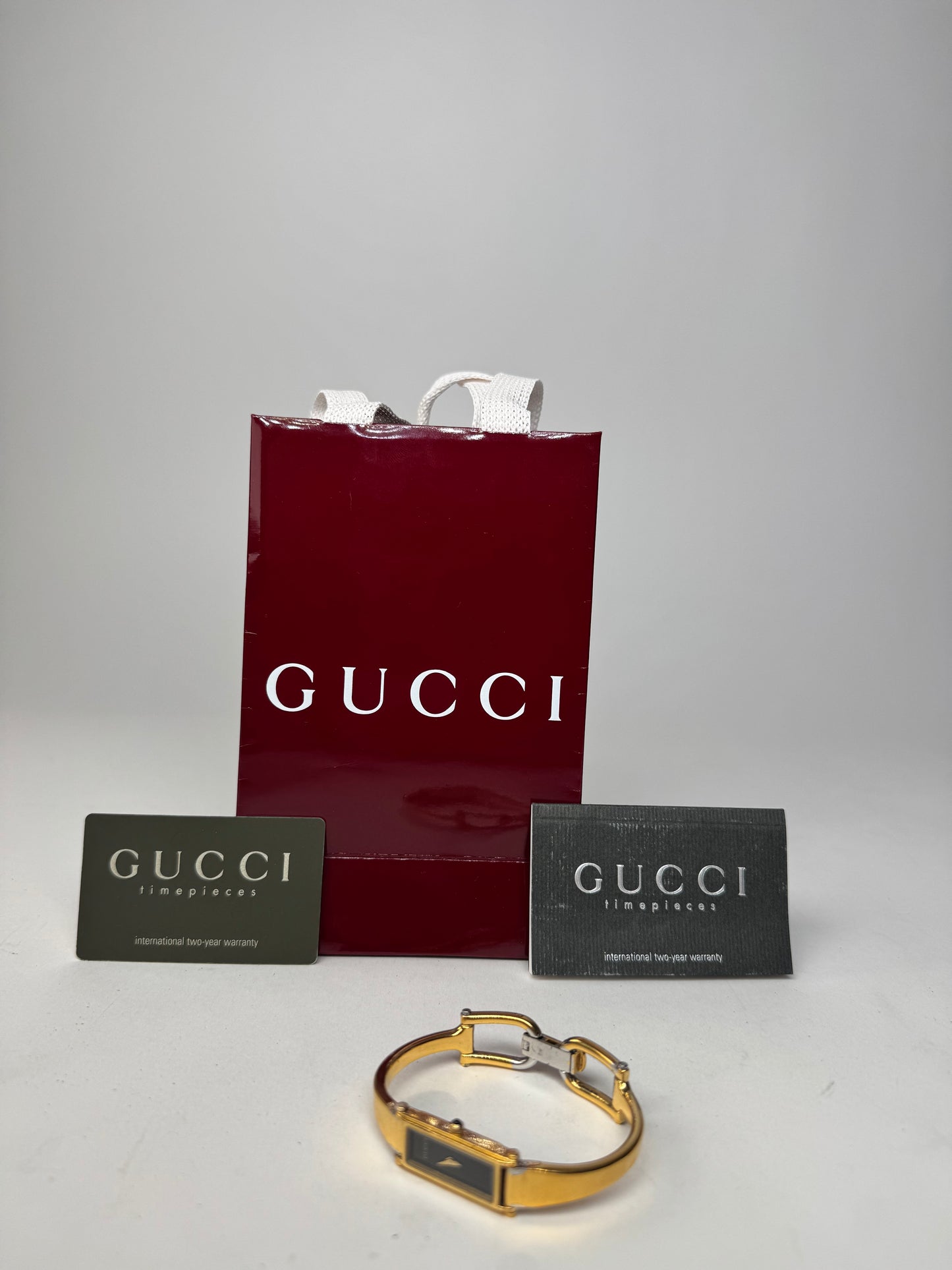 Vintage Gucci Horsebit Quartz Watch Gold Plated