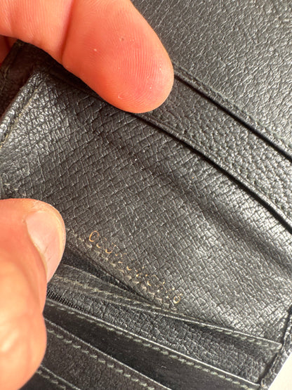 Vintage Gucci Leather Wallet black