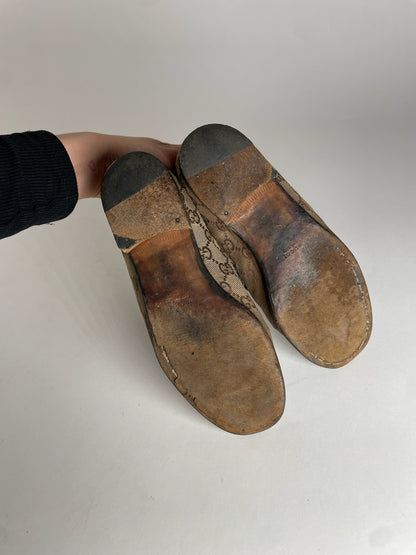 Vintage Gucci Monogram Horsebit Loafer EU37