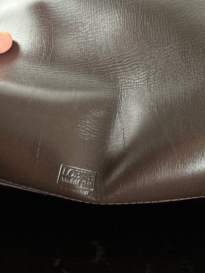 Vintage Loewe Madrid Leather bag brown