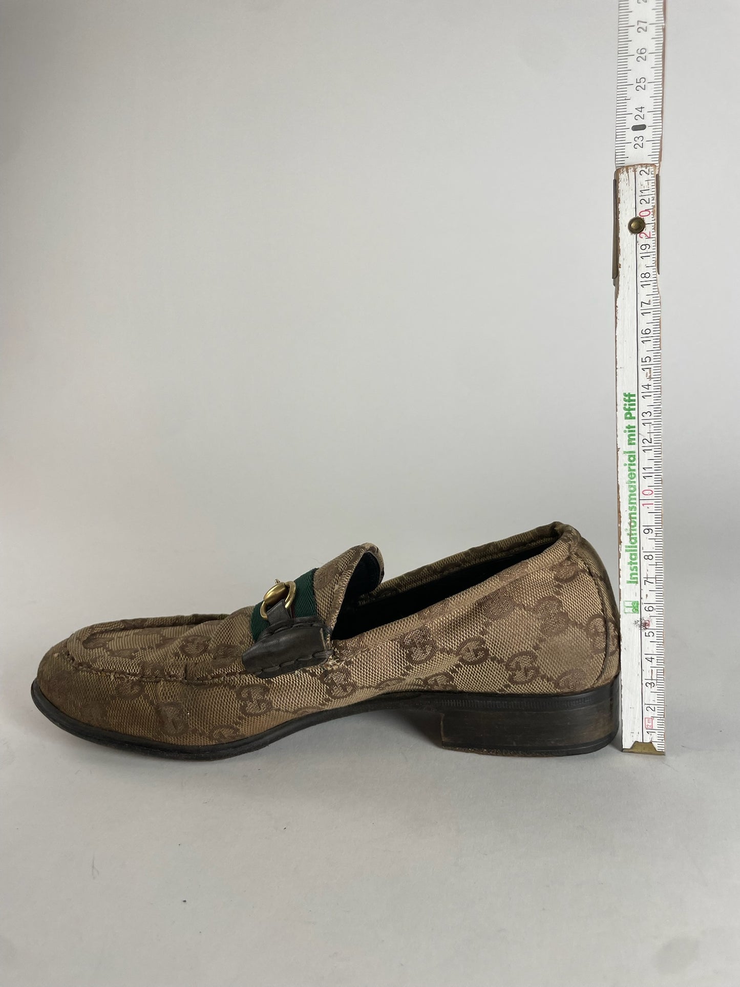 Vintage Gucci Monogram Horsebit Loafer EU37