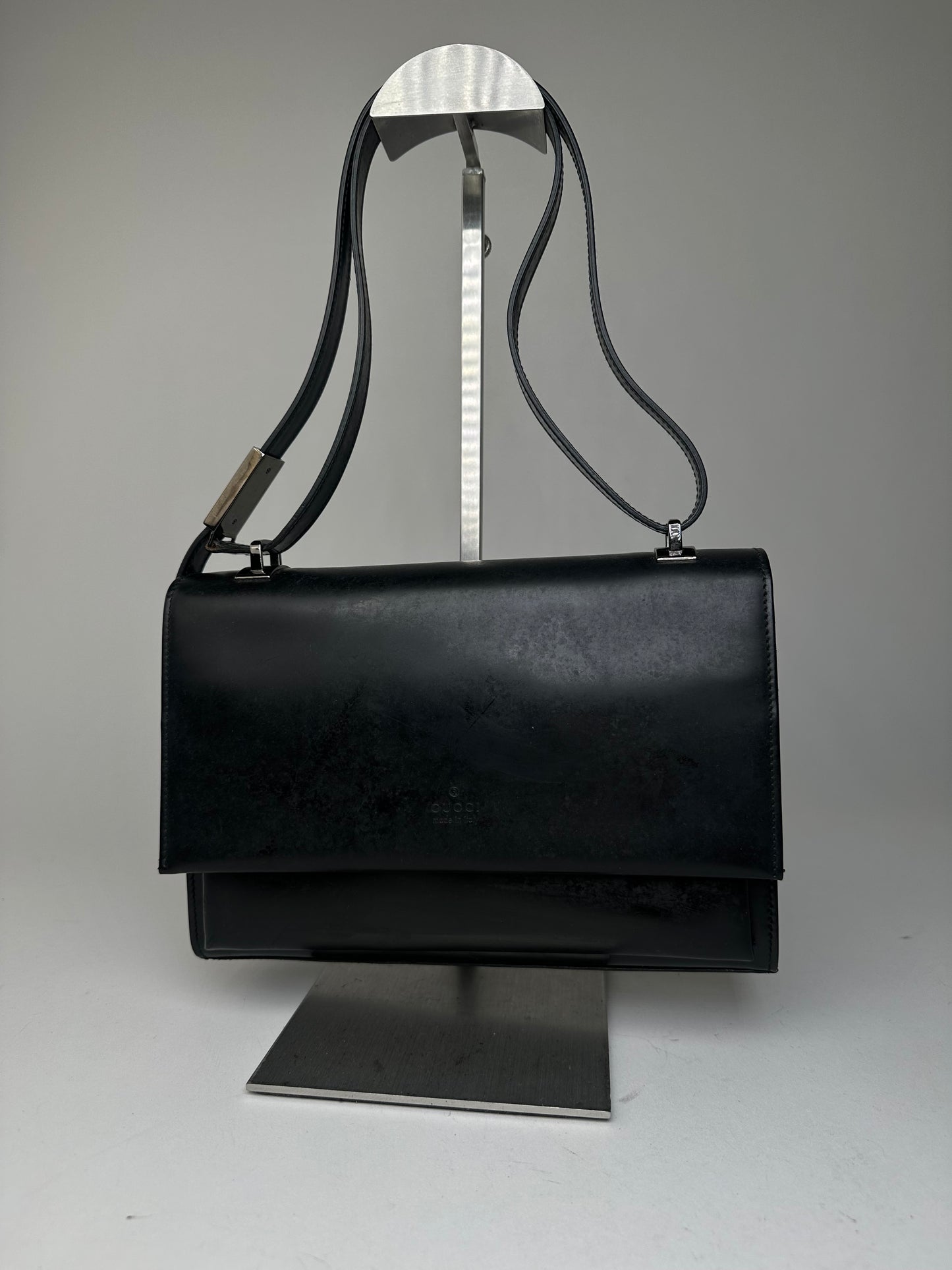 Gucci Black Leather Shoulder Bag