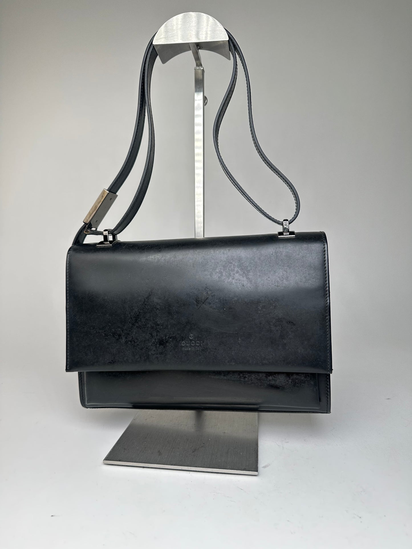 Gucci Black Leather Shoulder Bag