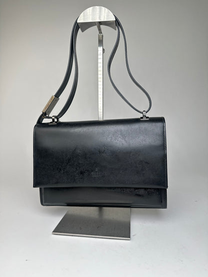 Gucci Black Leather Shoulder Bag