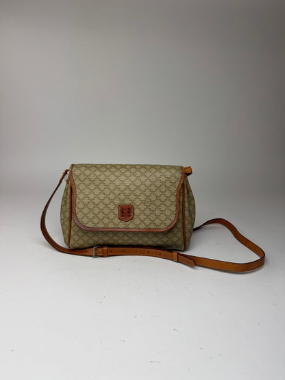 Sac bandoulière vintage Céline Triomphe Monogram beige