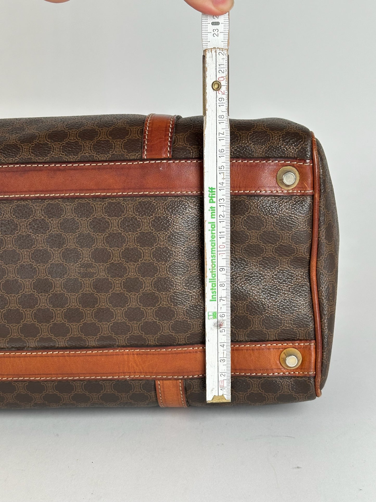 Sac Boston vintage Céline Paris Mini marron