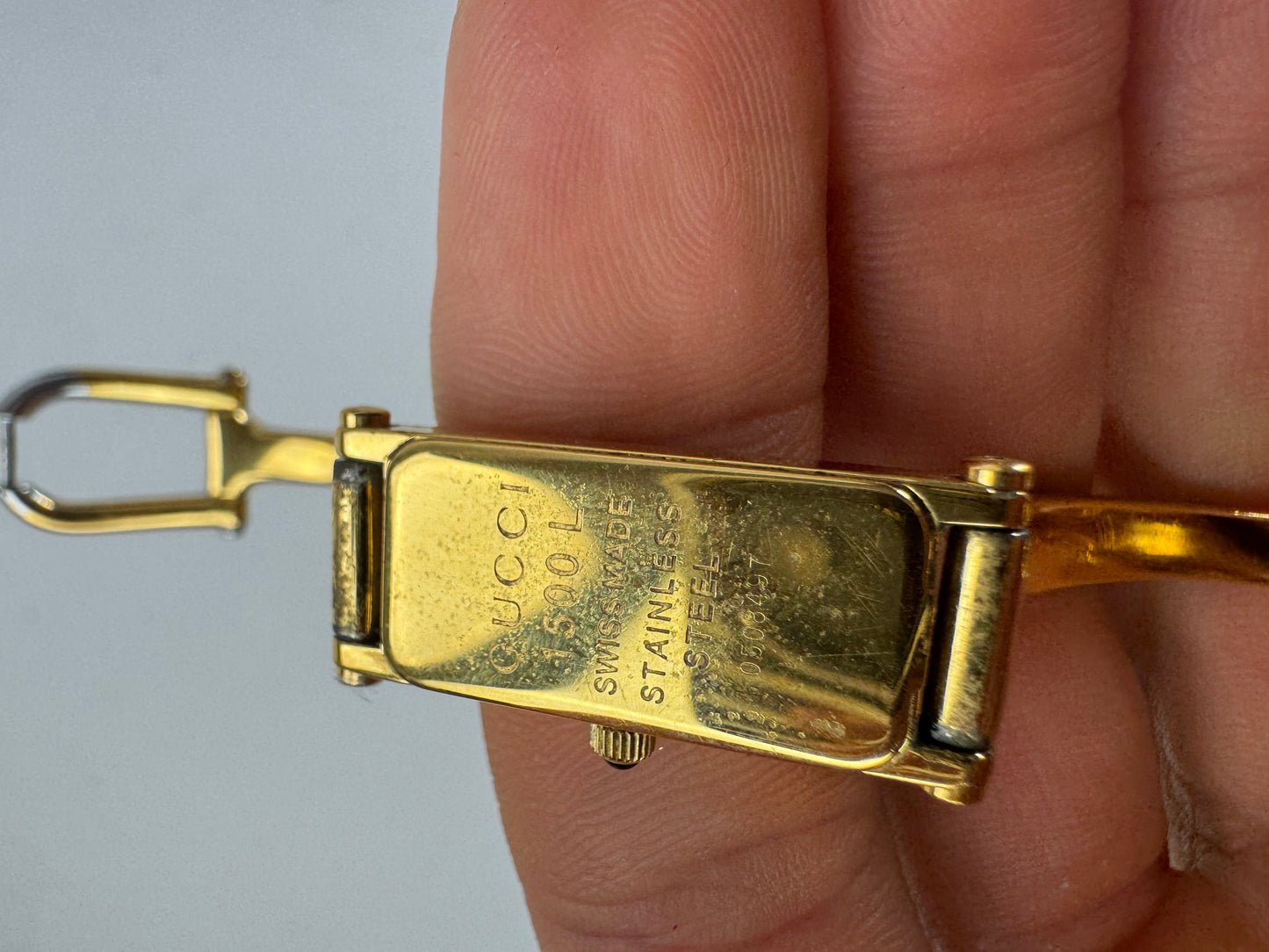 Vintage Gucci Horsebit Quartz Watch Gold Plated