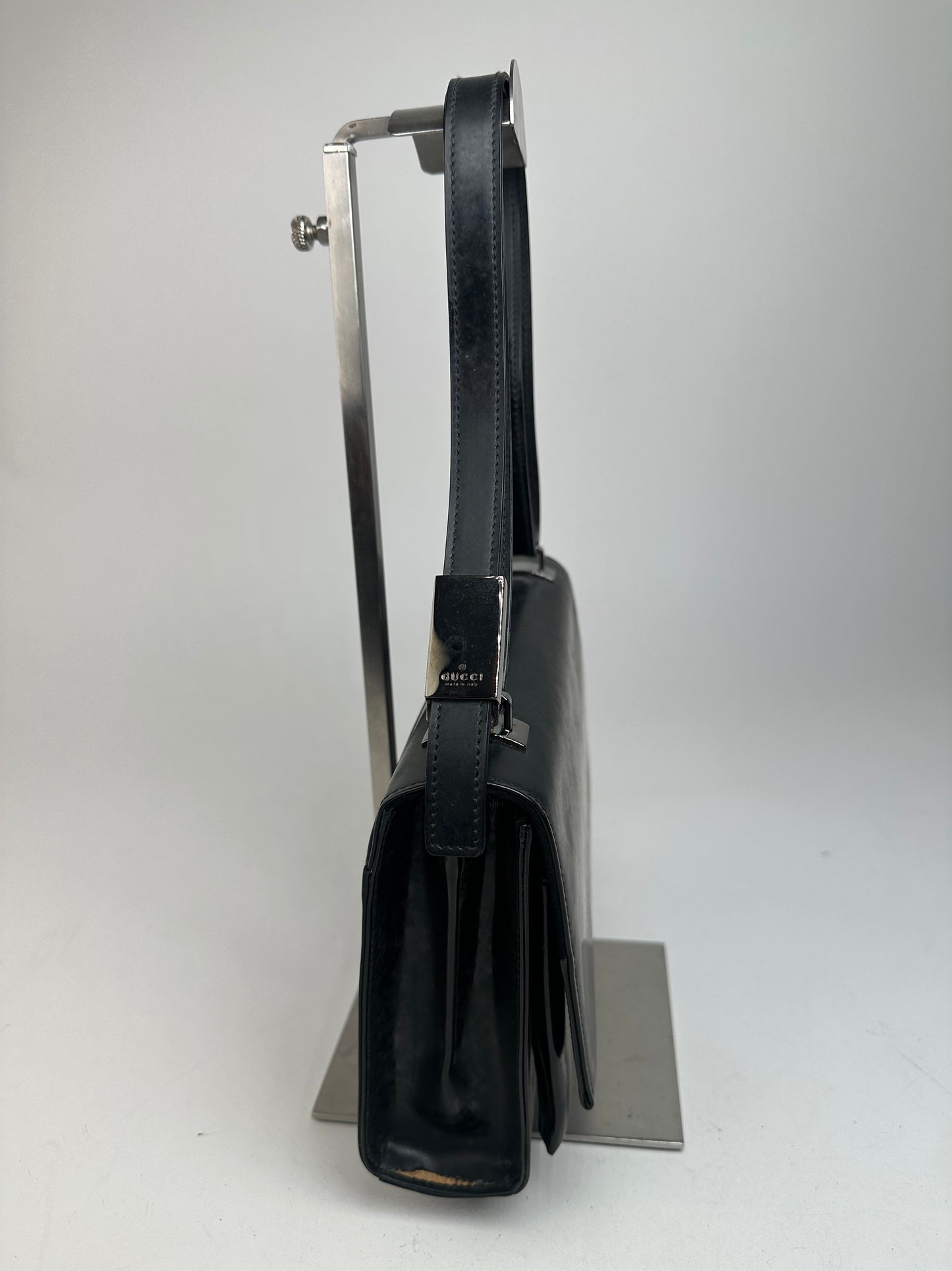 Gucci Black Leather Shoulder Bag