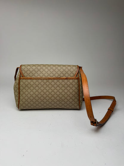 Sac bandoulière vintage Céline Triomphe Monogram beige
