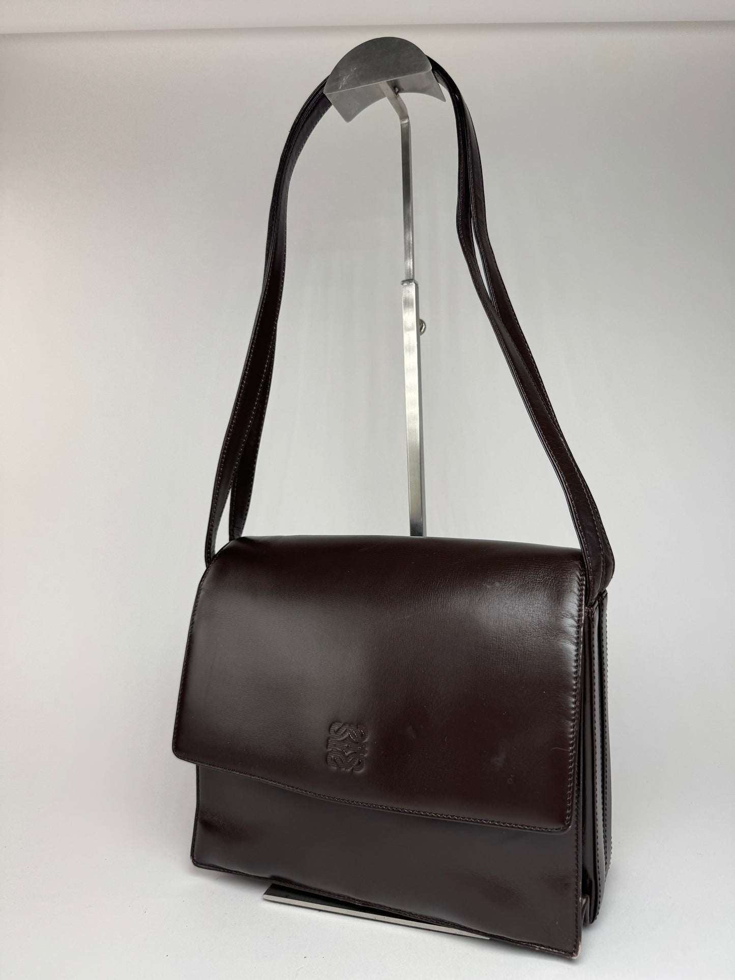 Vintage Loewe Madrid Leather bag brown