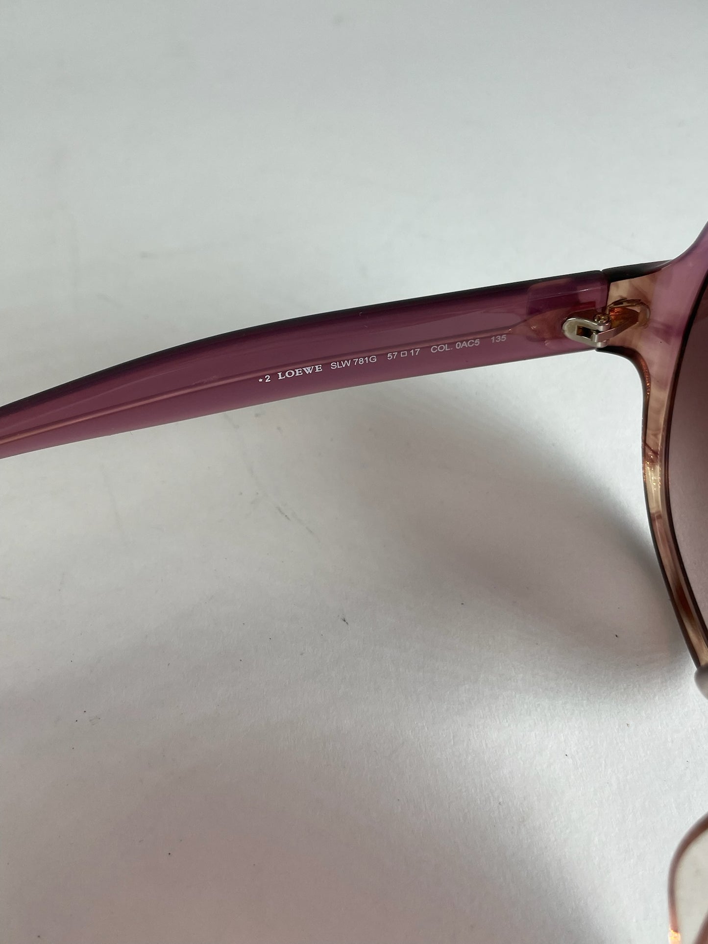 Vintage Loewe Madrid Oversized Sunglasses Purple