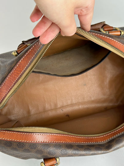 Sac Boston vintage Céline Paris Mini marron