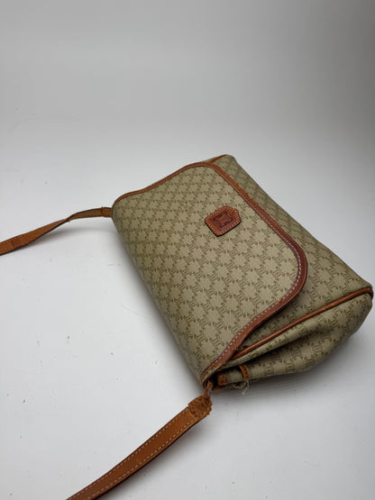 Sac bandoulière vintage Céline Triomphe Monogram beige