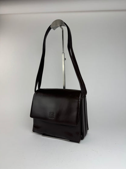 Vintage Loewe Madrid Leather bag brown