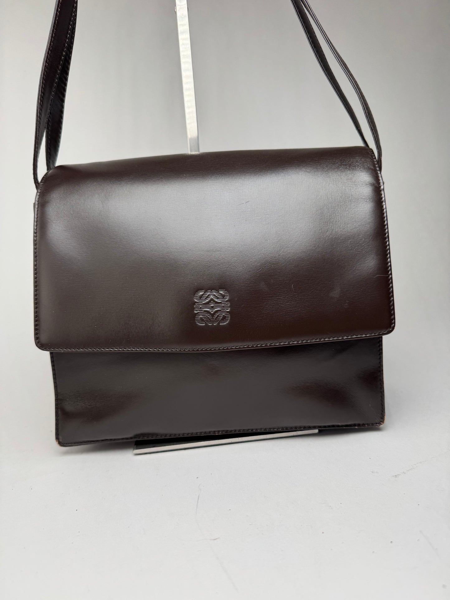 Vintage Loewe Madrid Leather bag brown