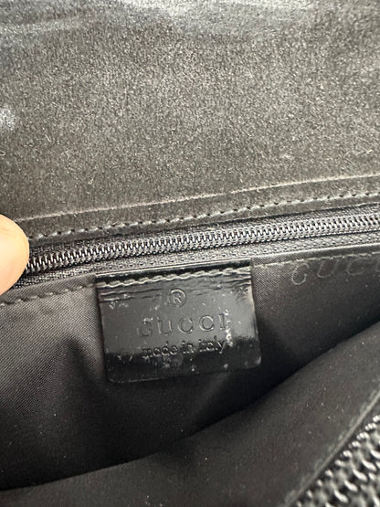 Gucci Black Leather Shoulder Bag