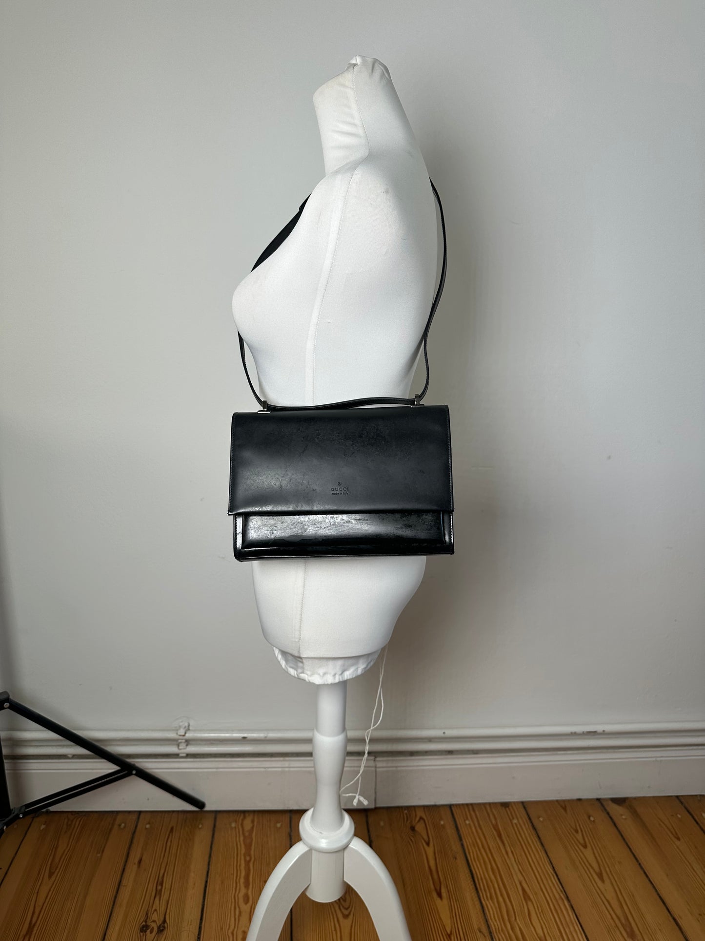 Gucci Black Leather Shoulder Bag