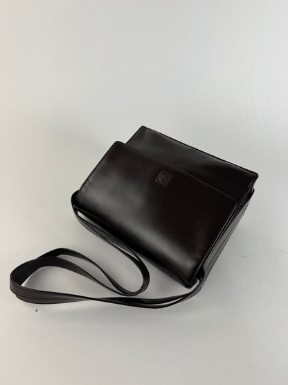 Vintage Loewe Madrid Leather bag brown