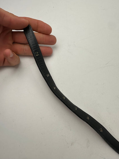 Vintage Celine Leather Belt Burgundy