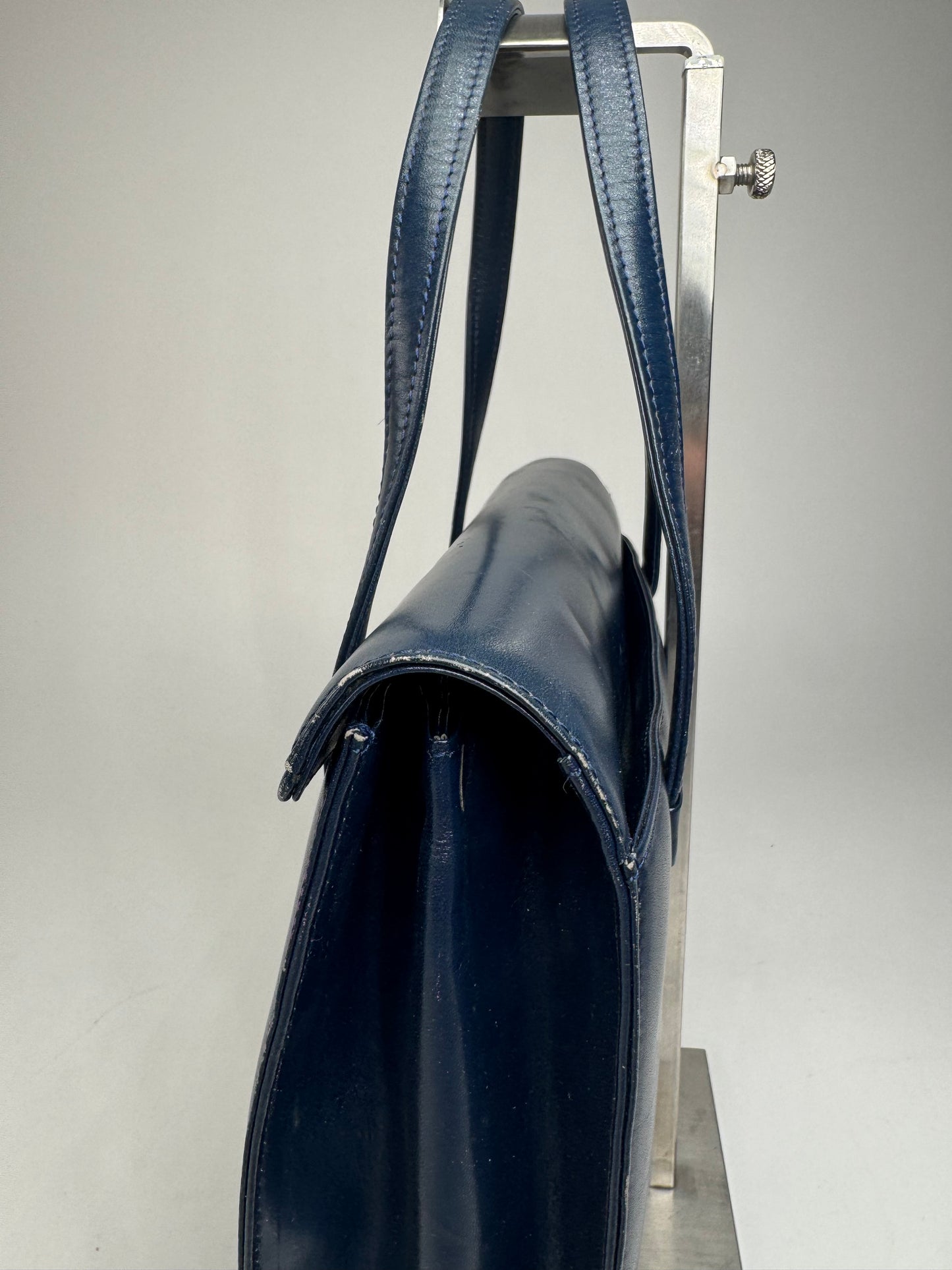 Vintage Givenchy Leather Handbag Navy
