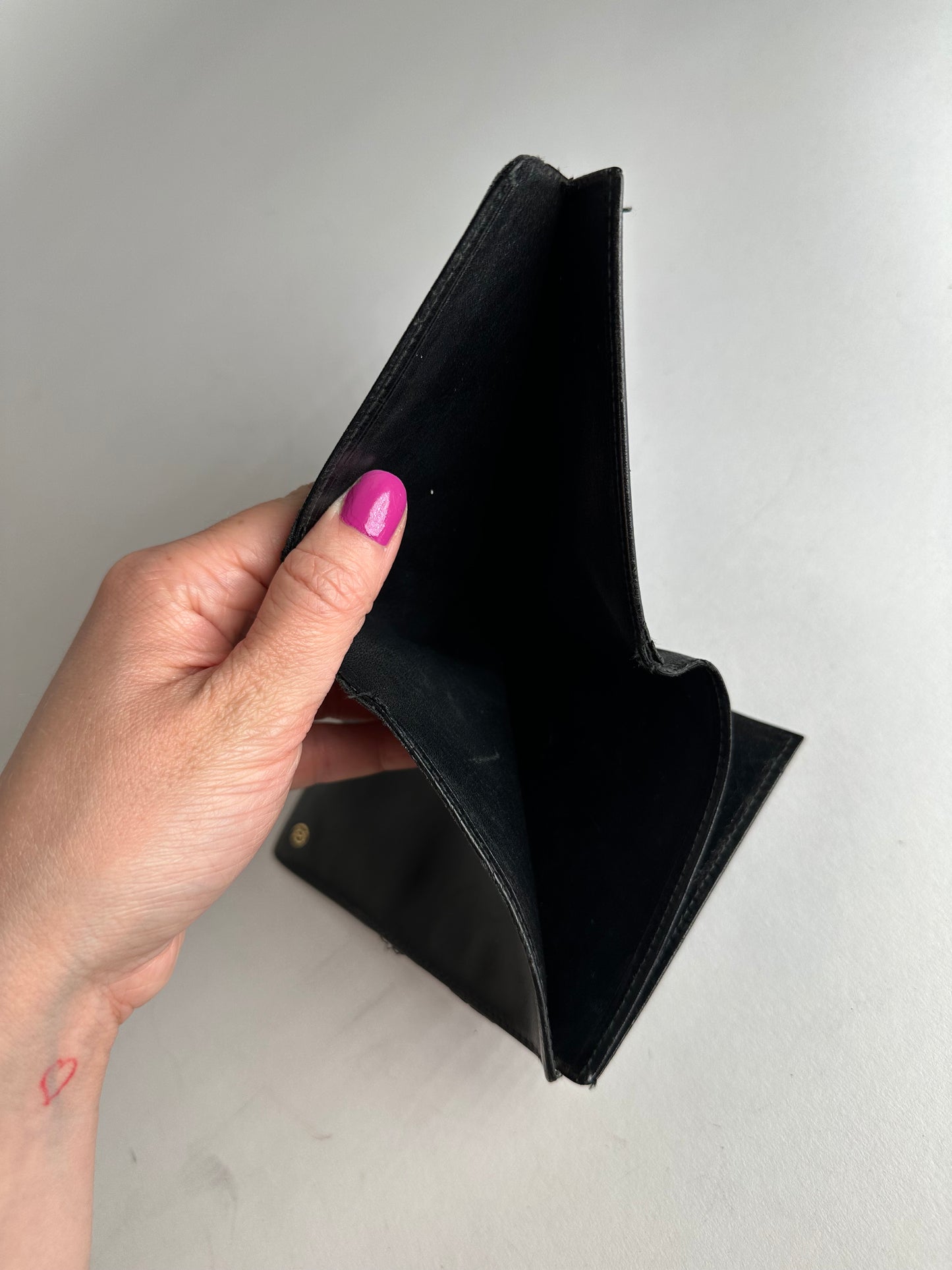 Vintage Cartier Leather Card Holder Black