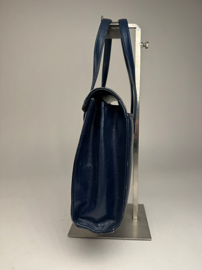 Vintage Givenchy Leather Handbag Navy