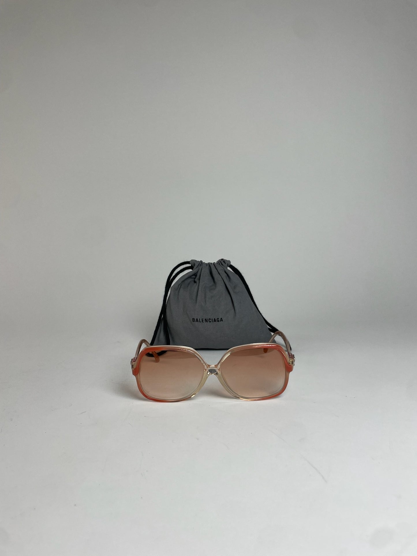 Vintage Balenciaga Oversized Sunglasses Red