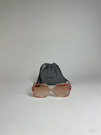 Vintage Balenciaga Oversized Sunglasses Red