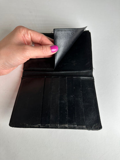 Vintage Cartier Leather Card Holder Black