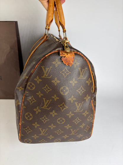 Vintage Louis Vuitton Monogram Canvas Keepall 50 Brown