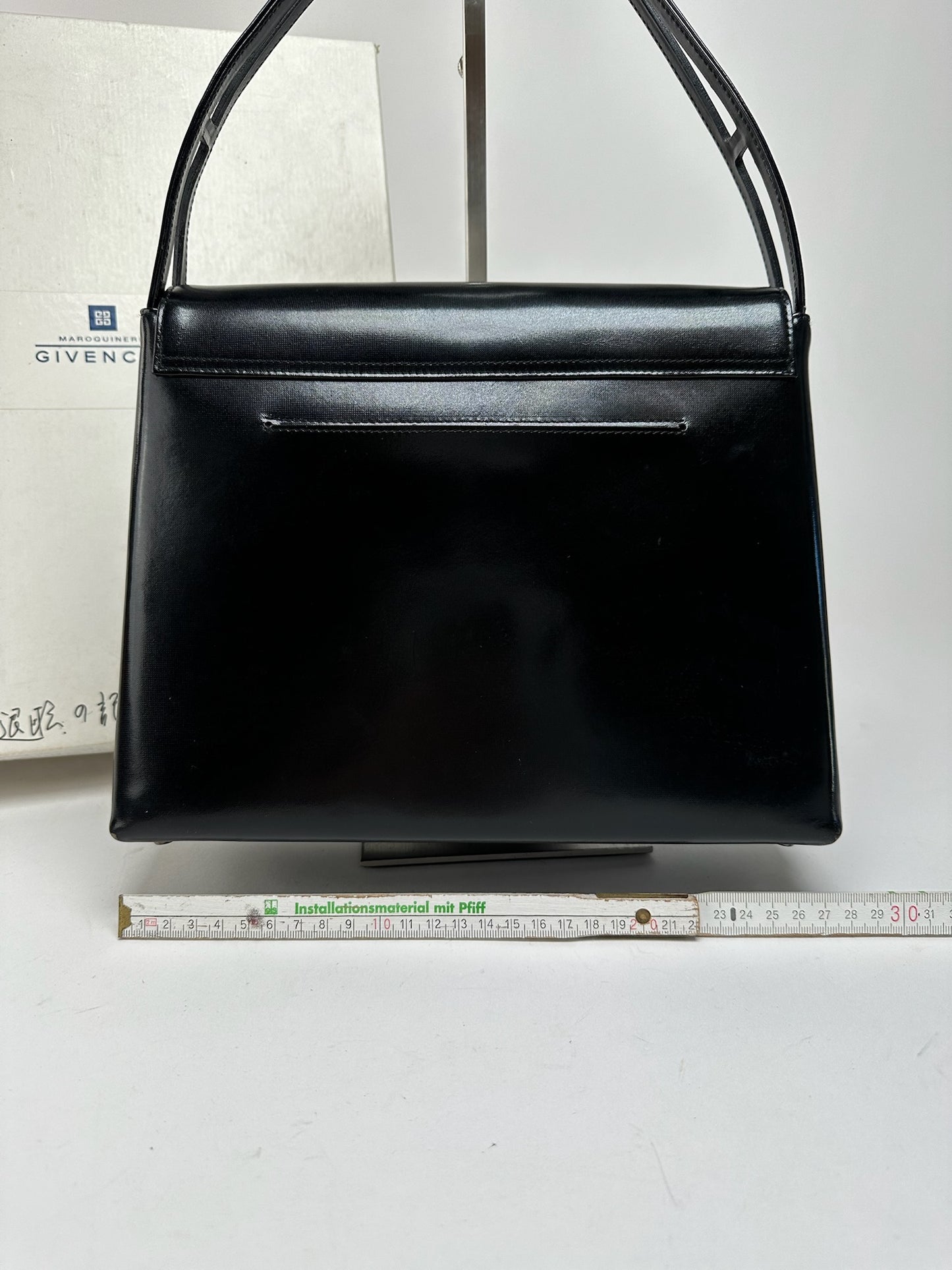 Vintage Givenchy Patent Leather 4G bag black