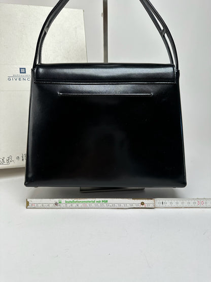 Vintage Givenchy Patent Leather 4G bag black