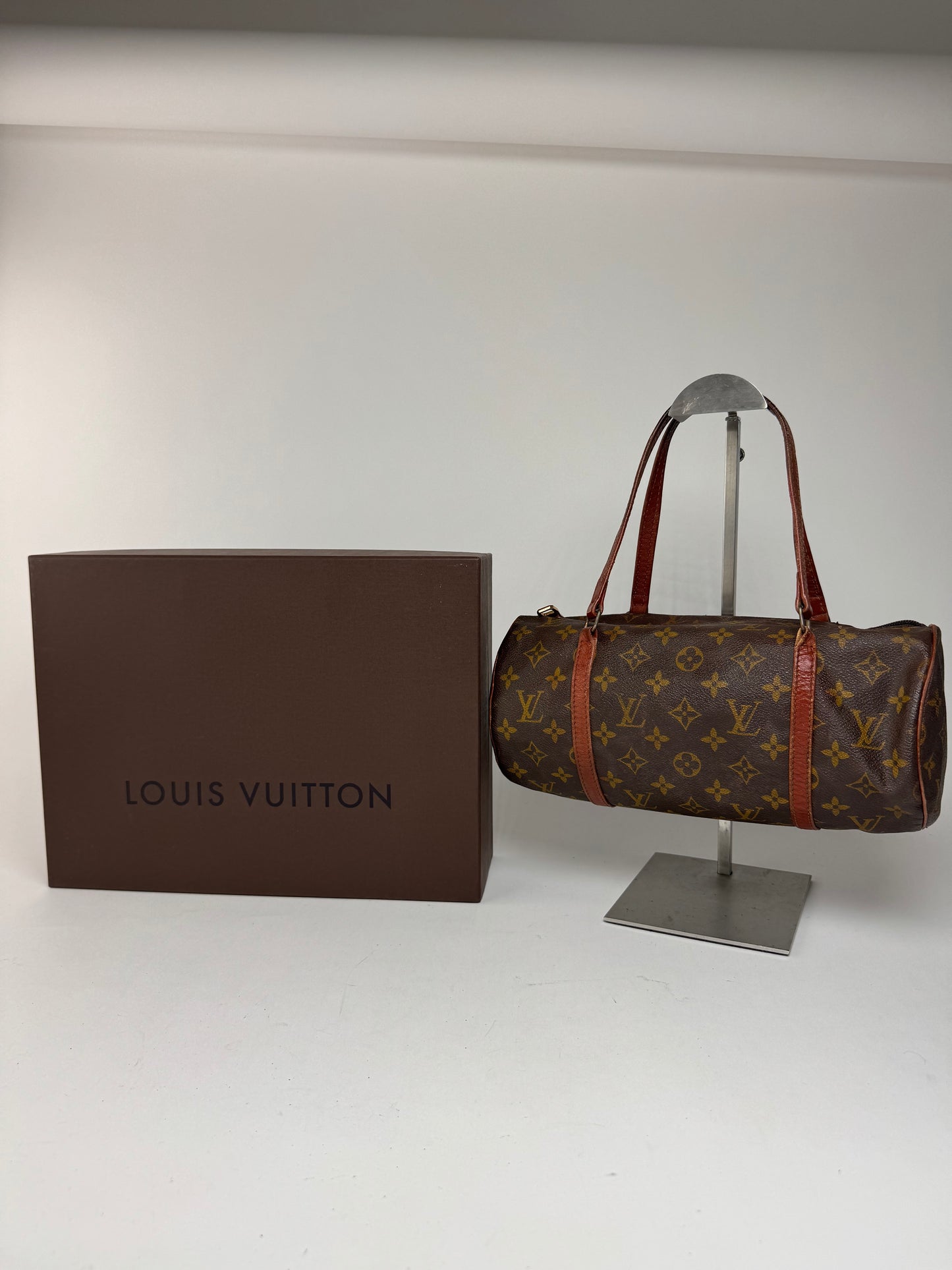 Sac vintage en cuir Louis Vuitton Monogram marron