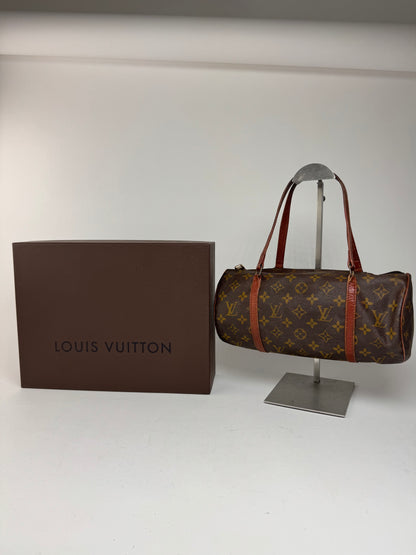Sac vintage en cuir Louis Vuitton Monogram marron