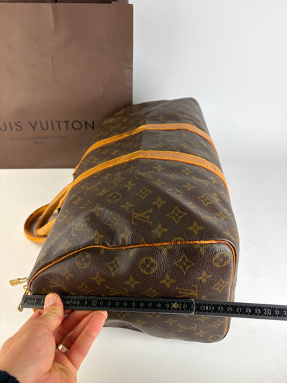 Vintage Louis Vuitton Monogram Canvas Keepall 50 Brown