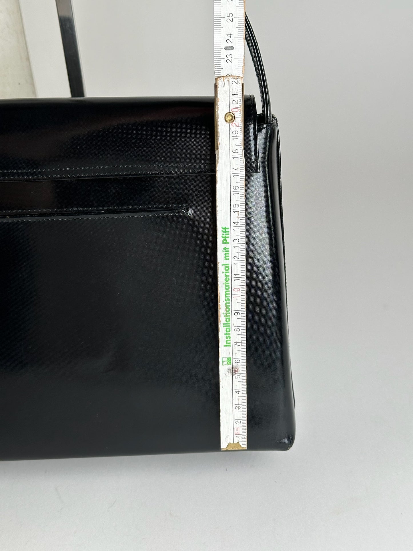 Vintage Givenchy Patent Leather 4G bag black