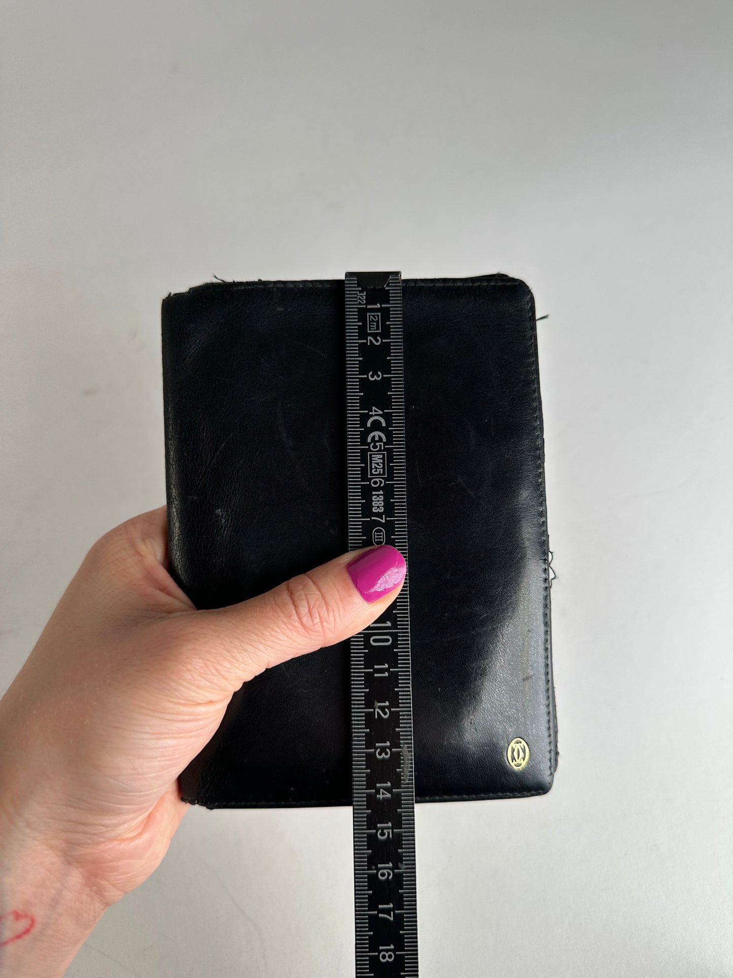 Vintage Cartier Leather Card Holder Black
